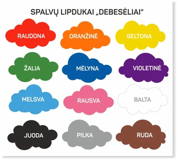 Spalvu lipdukai