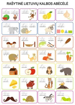 Rasytine abecele plakatas