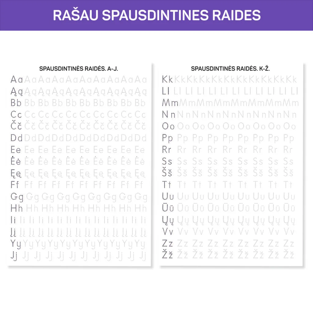 SPAUSDINTINES RAIDES