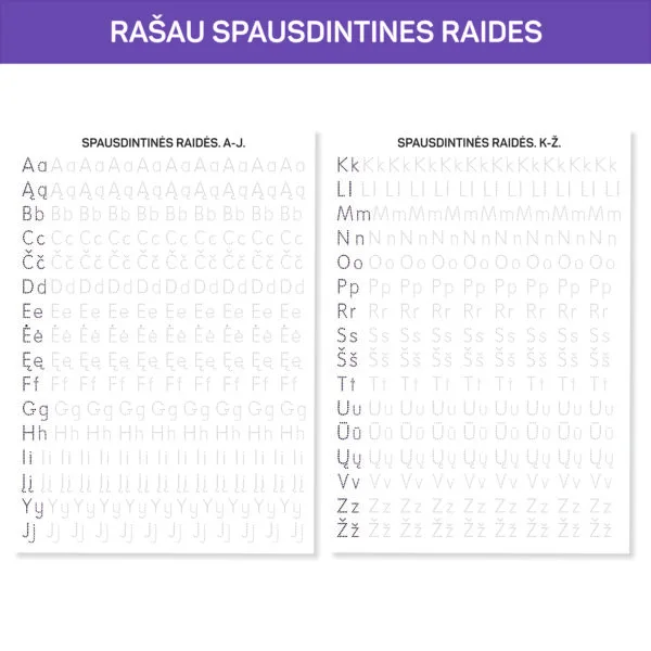 SPAUSDINTINES RAIDES