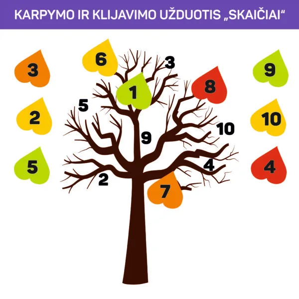 medziai skaiciai