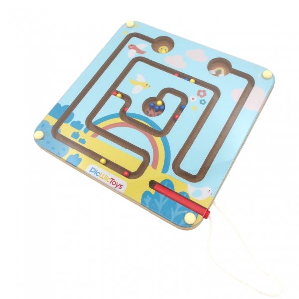 medinis magnetinis labirintas vaikams picwictoys